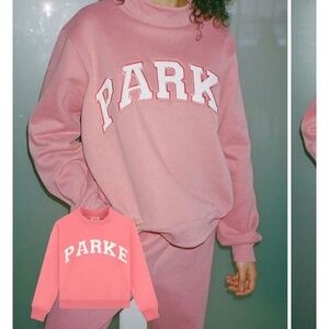 Parke Crewneck (bubblegum pink) Parke valentine day collection Varsity Crewneck